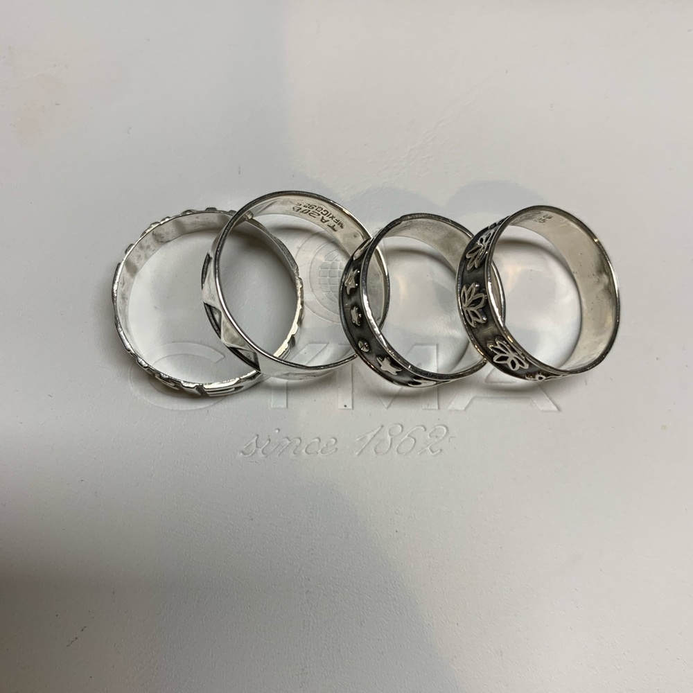 MEXICO 925 Silver Rings-sets - Picture 2 of 6